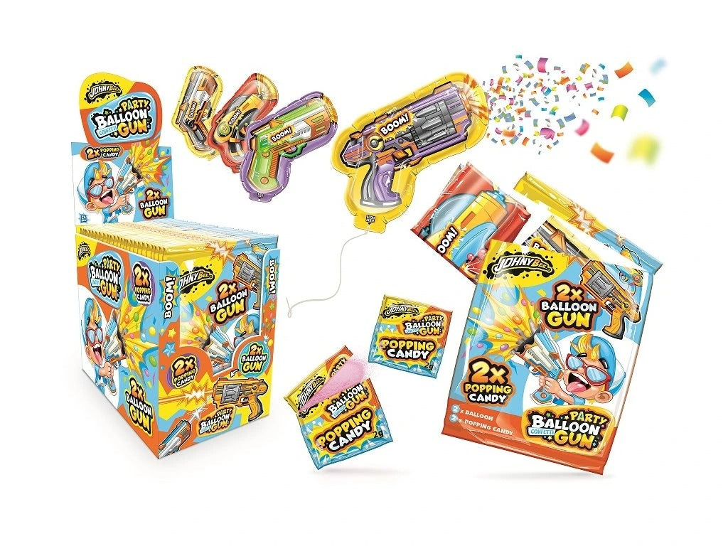 PARTY BALLOON CONFETTI GUN x 24 PCS
